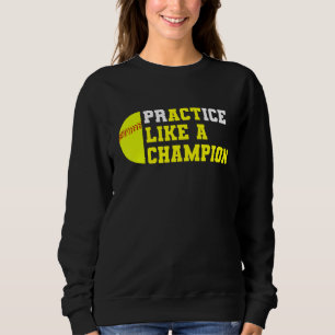 Softball-Praxis wie ein Champion Catcher Pitcher Sweatshirt