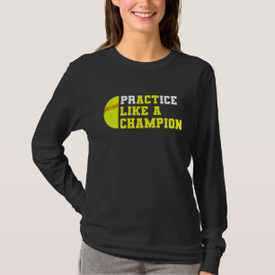 Softball-Praxis wie ein Champion Catcher Pitcher T-Shirt