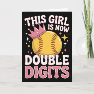 Softball-Prinzessin Dieses Mädchen ist jetzt 10 zw Karte