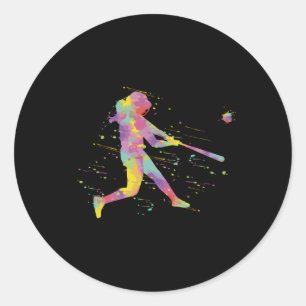 Softball Runder Aufkleber