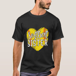 Softball-Schwester für Frauen Baller-Gespenst für T-Shirt