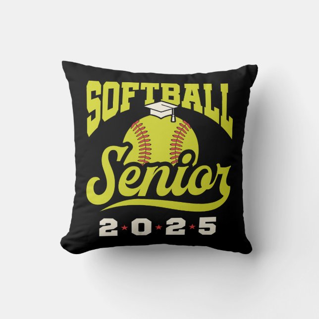 Softball Senior Class 2025 Kissen (Vorderseite)