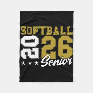 Softball Senior Night Softball Senior 2026 Graduat Fleecedecke