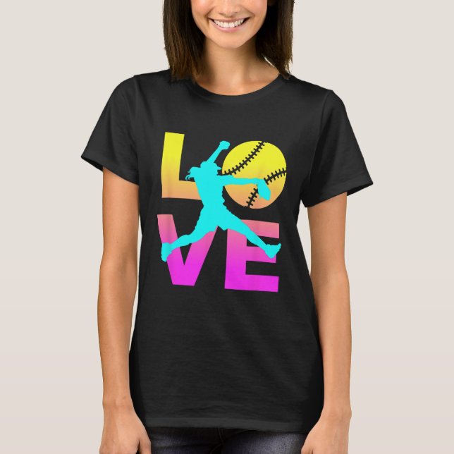 Softball Shirts For Girls Love  (Vorderseite)