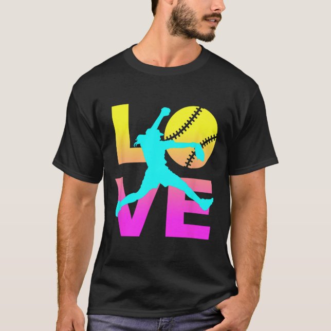 Softball Shirts For Girls Love  (Vorderseite)
