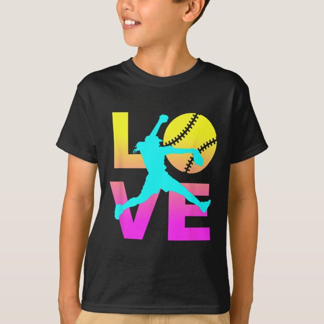 Softball Shirts For Girls Love  (Vorderseite)