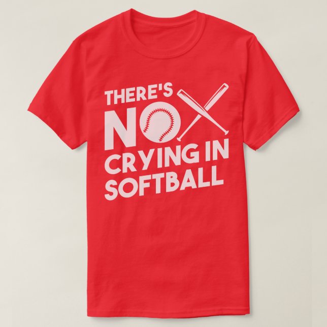 Softball Softball-Racket T-Shirt (Design vorne)