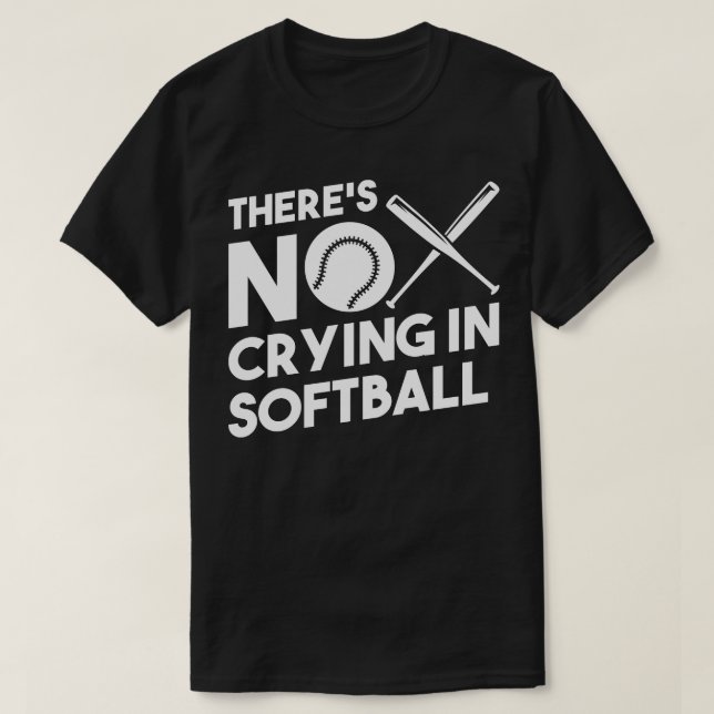 Softball Softball-Racket T-Shirt (Design vorne)