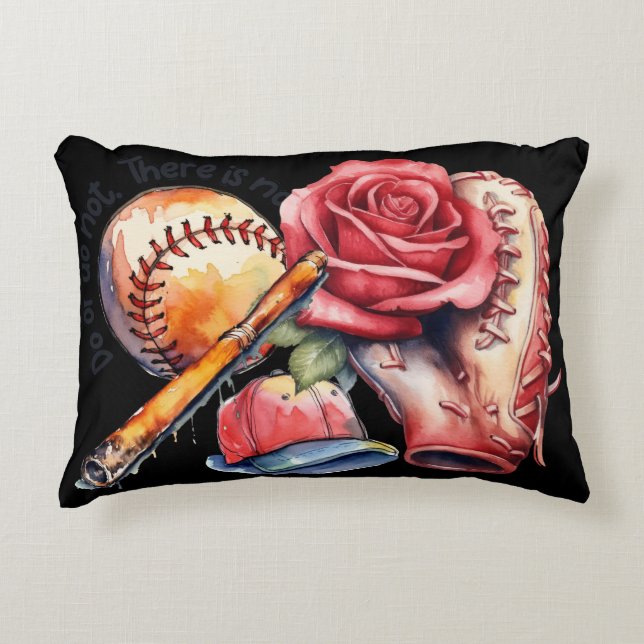 Softball Sommer Dekokissen (Vorderseite)
