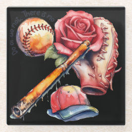 Softball Sommer Glasuntersetzer