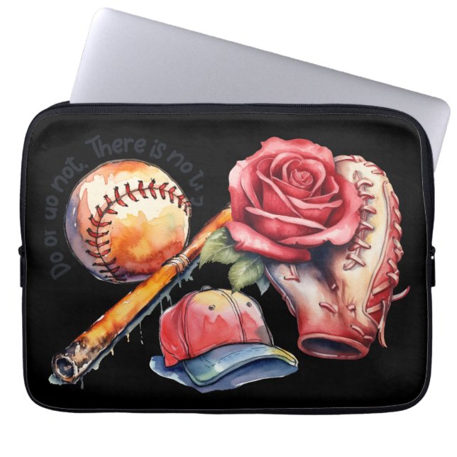 Softball Sommer Laptopschutzhülle (Vorderseite)