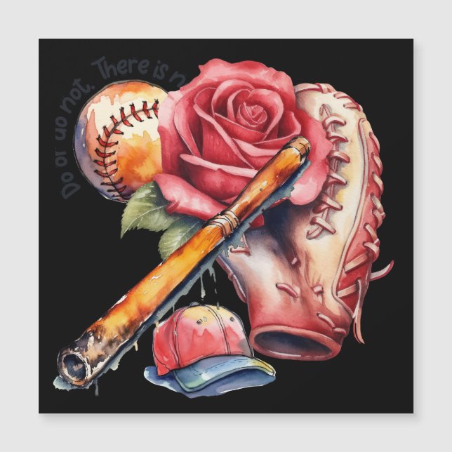 Softball Sommer Magnetkarte (Vorderseite)