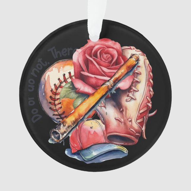 Softball Sommer Ornament (Vorderseite)