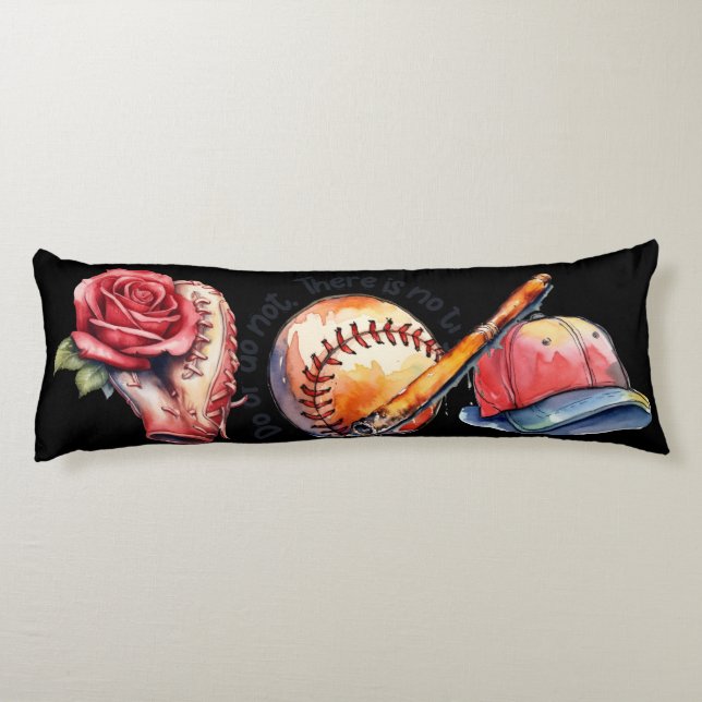 Softball Sommer Seitenschläferkissen (Rückseite)