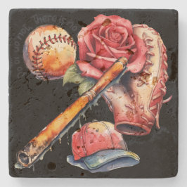 Softball Sommer Steinuntersetzer