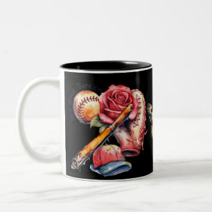 Softball-Sommer Zweifarbige Tasse