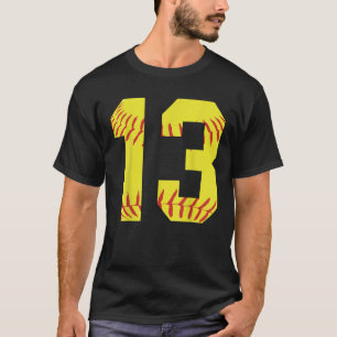 Softball Spieler 13 Jahre alter Sport Geburtstag T-Shirt