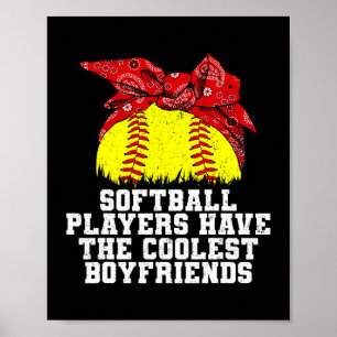Softball-Spieler haben das Coolstste Boyfriends Gi Poster