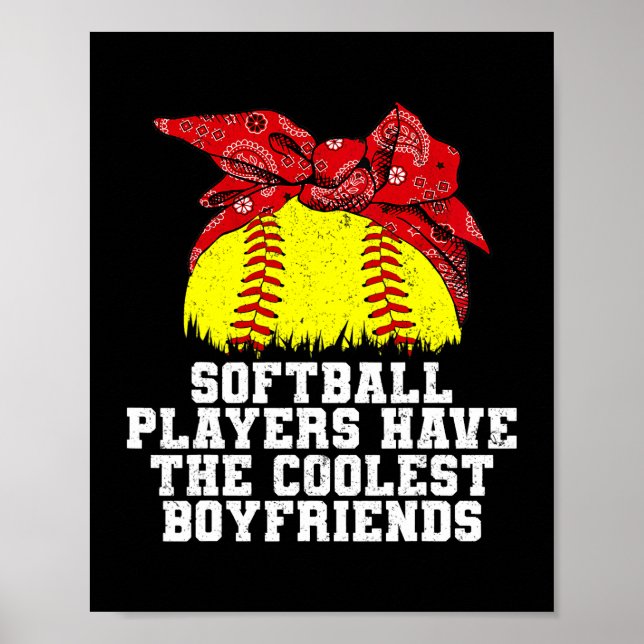 Softball-Spieler haben das Coolstste Boyfriends Gi Poster (Vorne)
