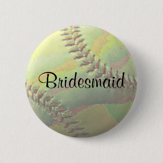 Softball Sporthochzeit Thema Hochzeit Button