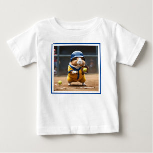 Softball-Star: Das große Spiel des Meerschweinchen Baby T-shirt