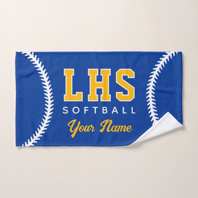 Softball Stiche Custom Sport Handtuch Team Anfangs (Handtuch)