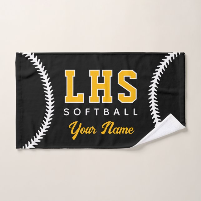 Softball Stiche Custom Sport Handtuch Team Anfangs (Handtuch)