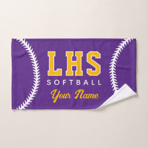 Softball Stiche Custom Sport Handtuch Team Initial