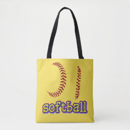 Softball-Stifte mit rotem Glitzer und Softball