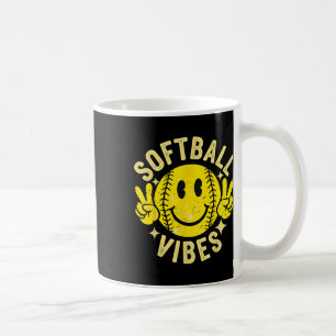 Softball Stimmung Friedenszeichen Softball Mädchen Kaffeetasse