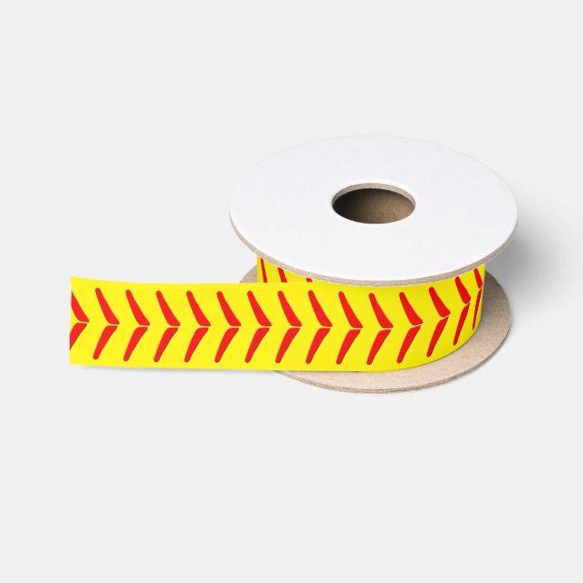 Softball Stitches Party Ribbon Satinband (Spule)