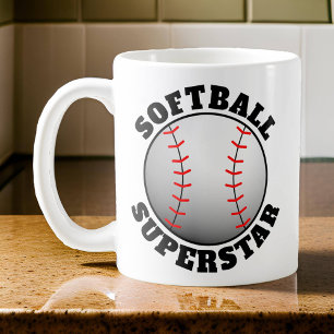 Softball Superstar Sport Kaffeetasse