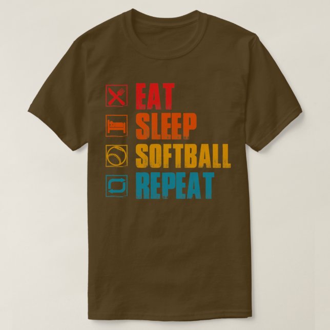 Softball T-Shirt (Design vorne)