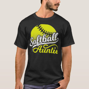 Softball Tante Women Coach Softball Auntie Premium T-Shirt