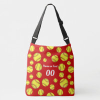 Softball-Taschen-Tasche mit Namen, Zahl oder
