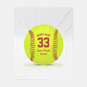 Softball Team Custom Fleecedecke
