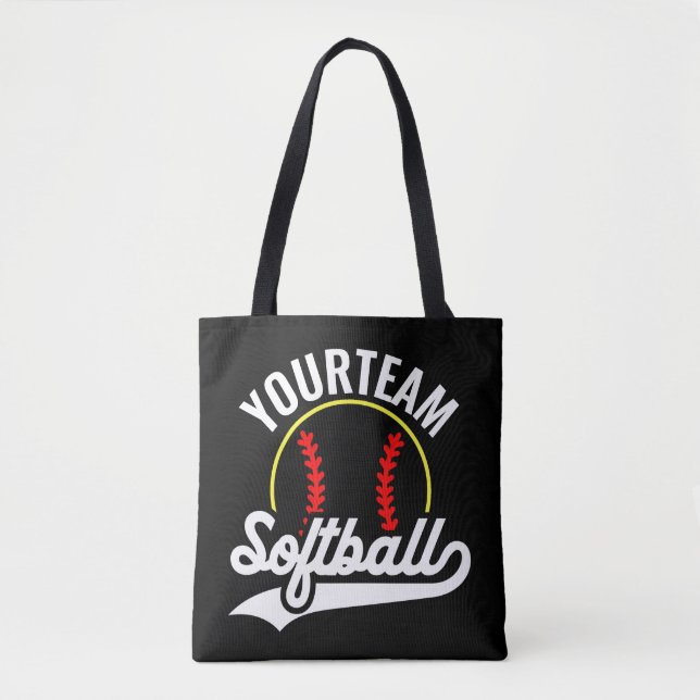 Softball Team Player ADD NAME Personalisierte Liga (Vorderseite)