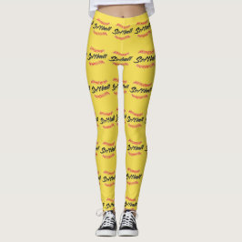 Softball-Text und -Stifte Leggings