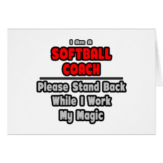 Softball-Trainer...arbeiten meine Magie