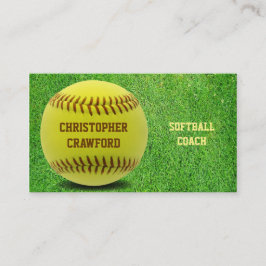 Softball-Trainer-Ball-Visitenkarte Visitenkarte