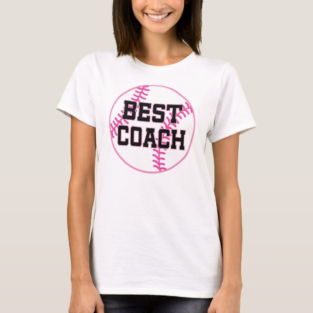 Softball-Trainer-(bestes) Geschenk T-Shirt (Vorderseite)