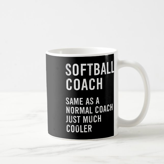 Softball-Trainer-Definition Lustig  Kaffeetasse (Rechts)