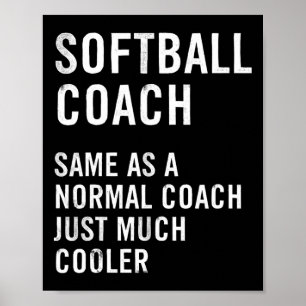 Softball-Trainer-Definition Lustig  Poster