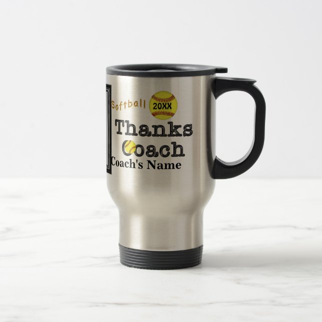 Softball-Trainer-Geschenk-Ideen-personalisiertes Reisebecher (Rechts)