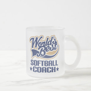 Softball-Trainer-Geschenk Mattglastasse
