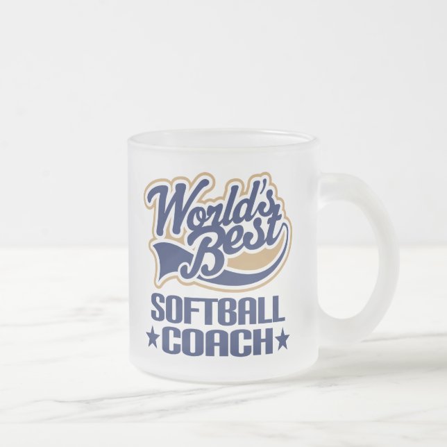 Softball-Trainer-Geschenk Mattglastasse (Rechts)