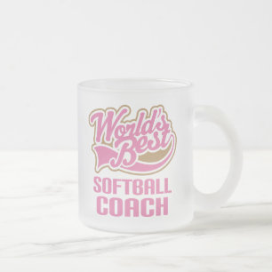 Softball-Trainer-Geschenk Mattglastasse
