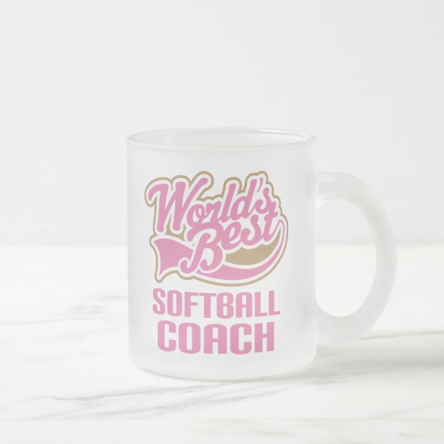 Softball-Trainer-Geschenk Mattglastasse (Rechts)