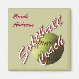 Softball-Trainer-Name Magnet