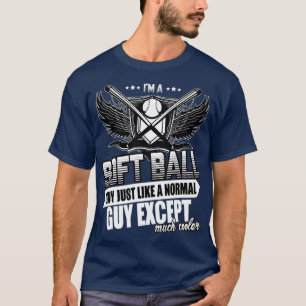 Softball-Typ wie normal viel Cooler T-Shirt